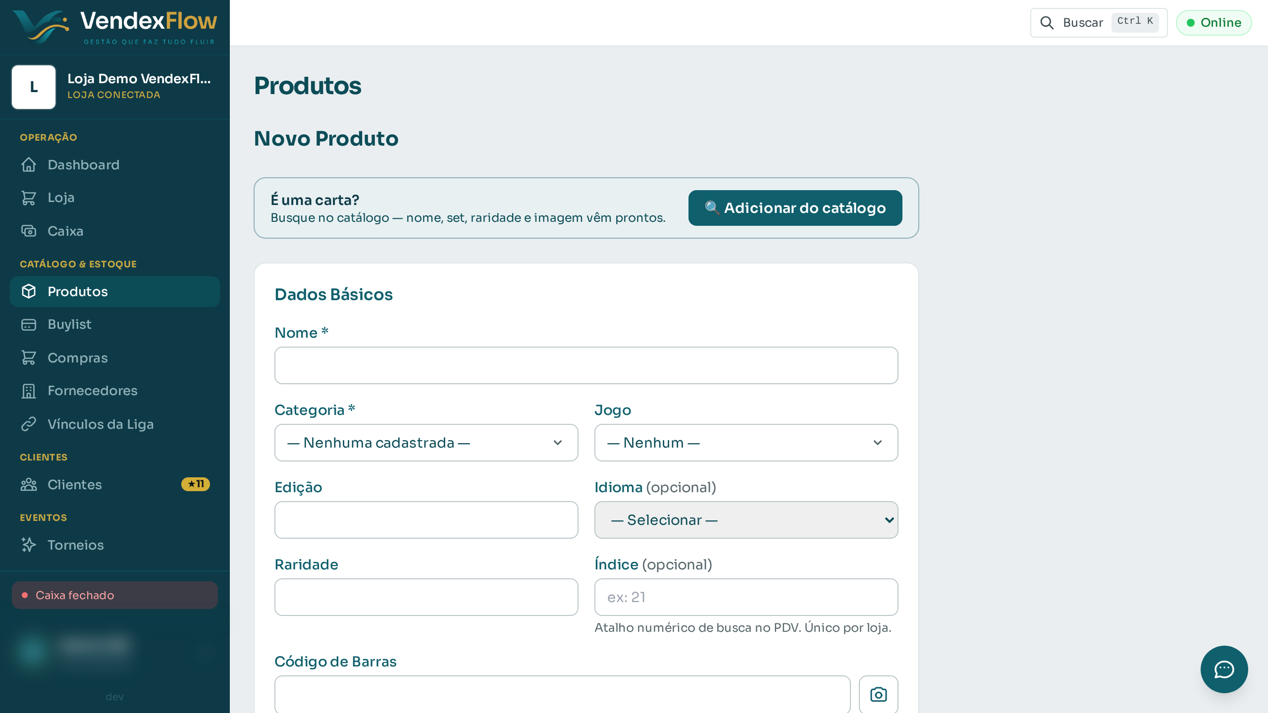 Prévia: Vender de um estoque misto (próprio + consignado)