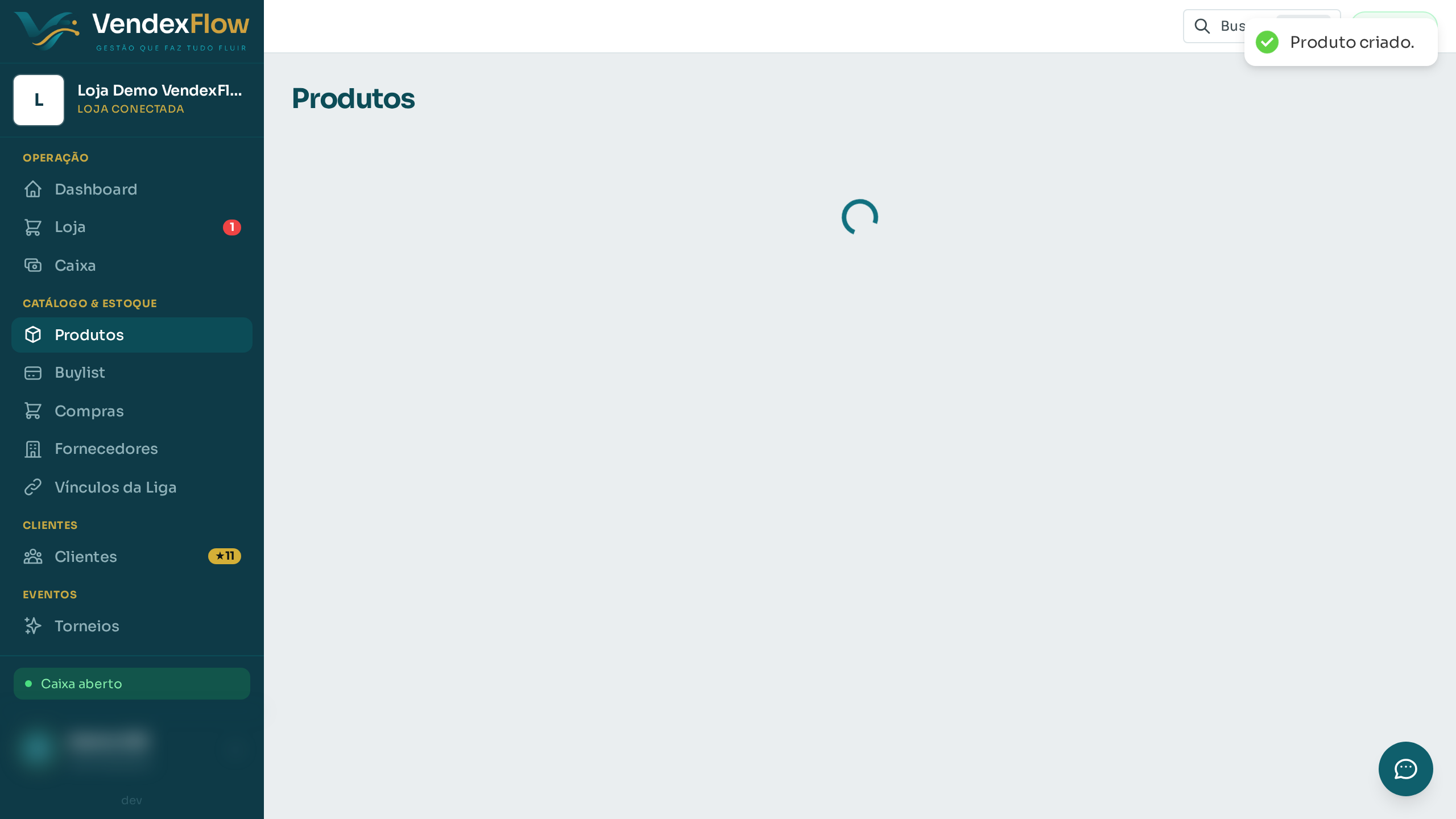 Passo 5: Toque em Salvar. O item entra no estoque misto: parte sua, parte do cliente — pronto pra vender.