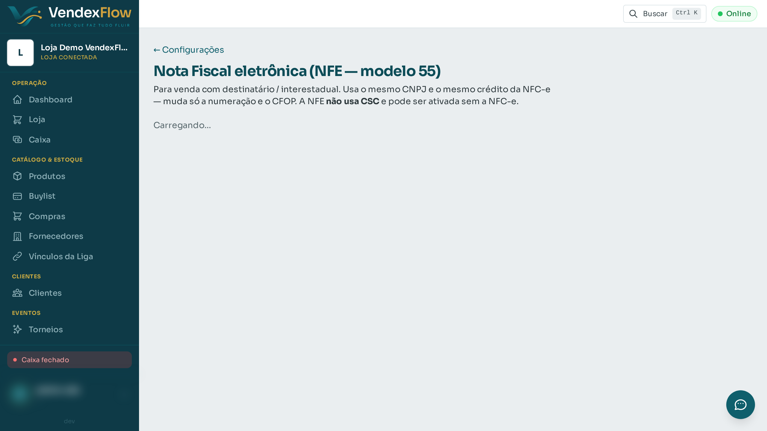 Prévia: Configurar e emitir NFE (modelo 55)